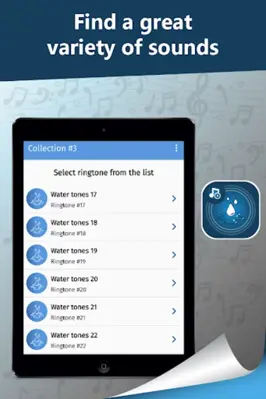 Variety of water sounds android App screenshot 1